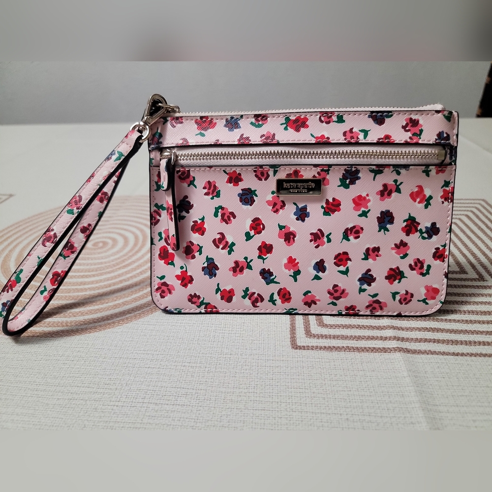 Kate Spade Pink Floral Clutch